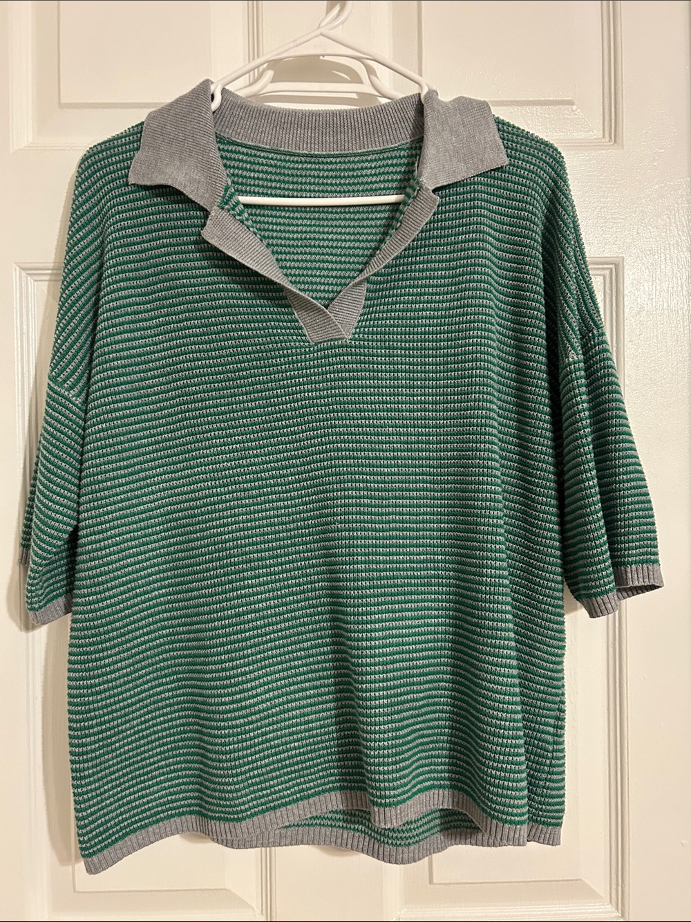 Green and Gray Knit Set